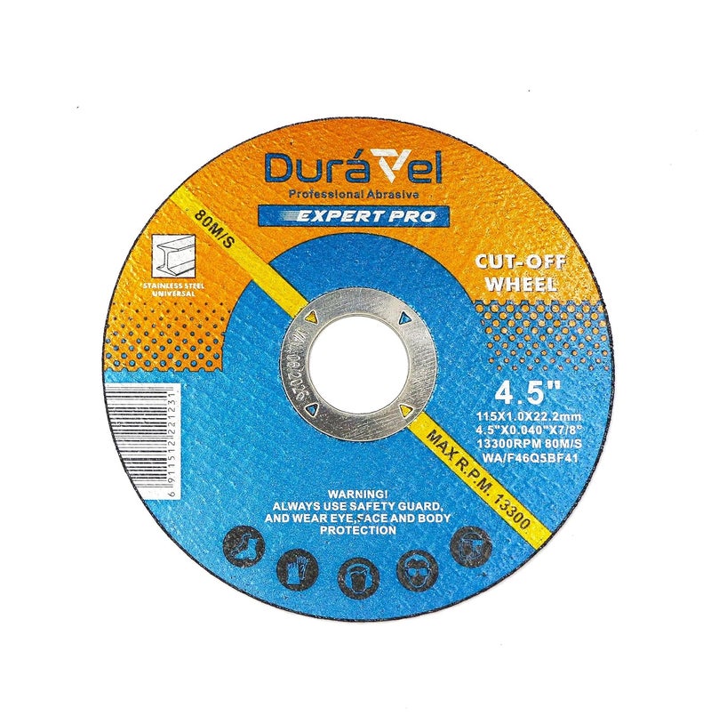 قرص القطع الاحترافي DURAVEL Expert Pro - 4.5 بوصة × 0.040 بوصة × 7/8 بوصة